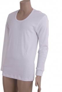 art.1100 Moška spodnja majica dolg rokav bela BOA