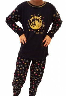 Dekliška pižama NIGHT SECRET art.M408032 št:4/6/8 Luna