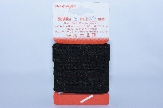 Elastika črna 25mm/3m