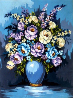 Gobelin art.40133 30cmX40cm vaza z rožami