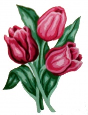 Gobelin art.43100.01 18cmX14cm tulipani