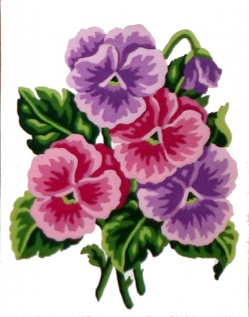 Gobelin art.43105.01 18cmX14cm mačehe