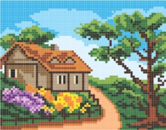 Gobelin art.43341.01 18cmX14cm pokrajina
