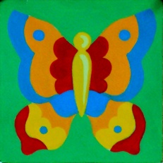 Gobelin art.44106.01 11x11 metulj