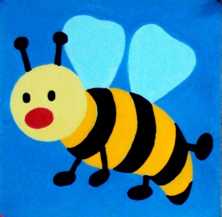 Gobelin art.44109.01 11cmX11cm čebelica