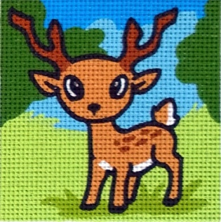 Gobelin art.44113.01 11cmX11cm jelenček