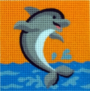 Gobelin art.44122.01 11cmX11cm delfin