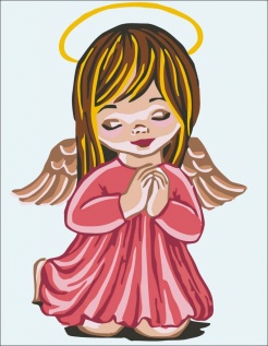 Gobelin G 14x18cm Angel v molitvi art.3.202
