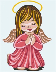 Gobelin G 14x18cm Angel v molitvi art.3.202