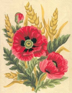 Gobelin G 14x18cm Mak in pšenica art.3.116