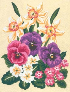 Gobelin G 14x18cm Narcise in mačehe art.3.117