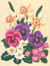 Gobelin G 14x18cm Narcise in mačehe art.3.117