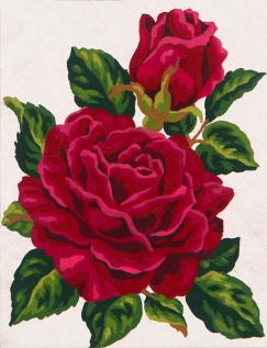 Gobelin G 14x18cm Rdeča vrtnica art.3.285