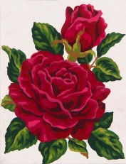Gobelin G 14x18cm Rdeča vrtnica art.3.285