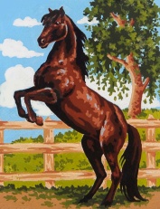 Gobelin G 14x18cm Rjavi konj art.3.083