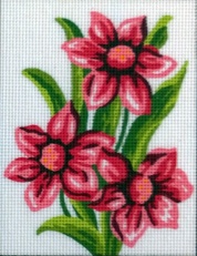 Gobelin L art.43108.01 18cmx14cm rdeče rožice