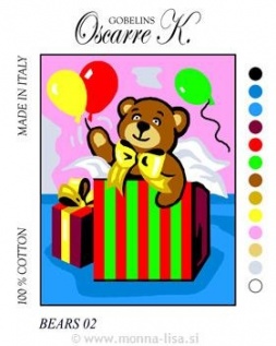 Gobelin s prejicami 18x14 cm art.P38072002