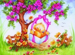 Gobelin s prejicami 30X22 cm art.6301