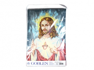 Gobelin s prejicami art.1000 Kristusovo srce vel. 35x50