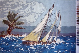 Gobelin s prejicami art.124 Pred nevihto vel.37x52 cm