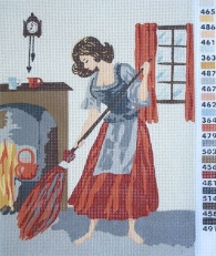 Gobelin s prejicami art.125 Pepelka vel.19x25 cm