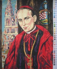 Gobelin s prejicami art.281 Blaženi A.Stepinac vel.44x56,5  cm