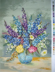 Gobelin s prejicami art.303 Vrtni dragulj vel.70x50 cm