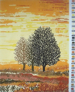 Gobelin s prejicami art.316 Breze vel.24x32 cm