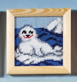 Gobelin z okvirjem i prejicami 12,5x12,5cm art.001502