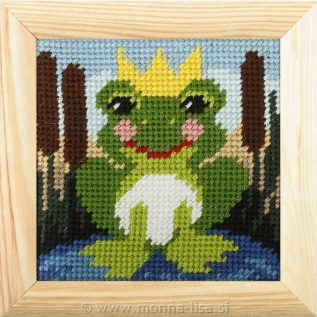 Gobelin z okvirjem in prejicami 10x10cm art.006701