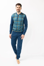 Moška pižama art. 1320 BOA srednje modra