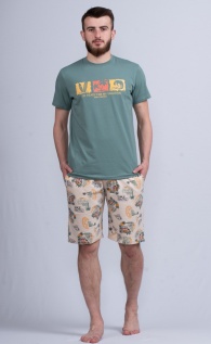 Moška pižama kratek rokav NIGHT SECRET art. 108120 D437