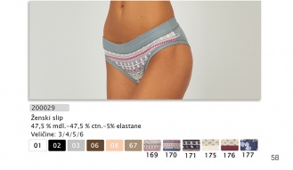 Ženski slip art.200029 NIGHT SECRET